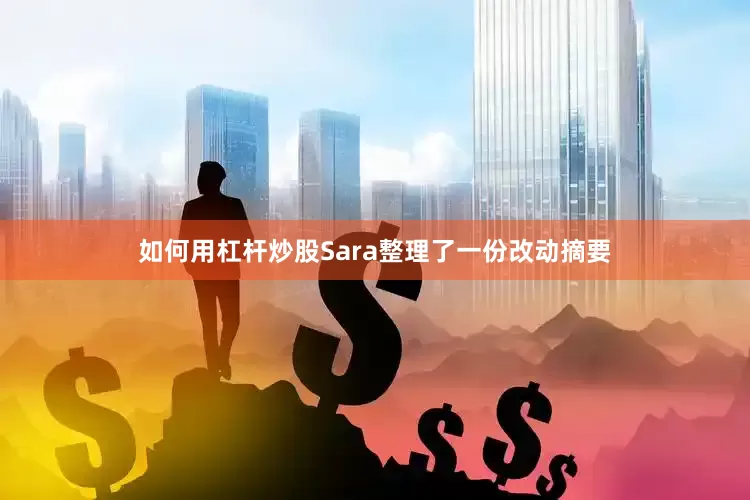 如何用杠杆炒股Sara整理了一份改动摘要