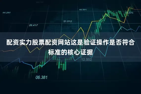 配资实力股票配资网站这是验证操作是否符合标准的核心证据